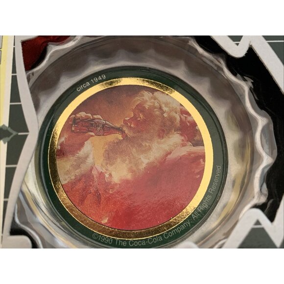 Lot of 6 Coca-Cola Trim A Tree Bottle Cap Ornaments 1990 Vintage Christmas Decor - Picture 6 of 13